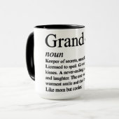 Lustige Oma-Definition Tasse (Vorderseite Links)