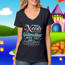 lustige Oma Fairy Godmutterwortkunst T-Shirt