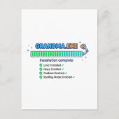 Lustige Oma-Geschenksoftware Postkarte (Vorderseite)