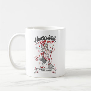 Lustige Oma Hausarbeit Kann Warten Personalisierte Kaffeetasse