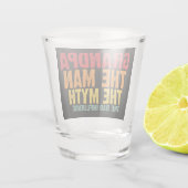 lustige Oma-Mann-Legende Schnapsglas (Rückseite)