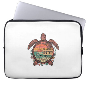 Lustige Oma Turtle Beach Vintage-Shirt Design_1 Laptopschutzhülle