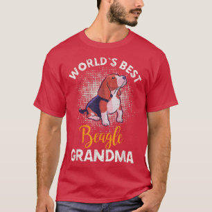 Lustige Oma Vintage Weltbester Beagle Hund Pupp T-Shirt