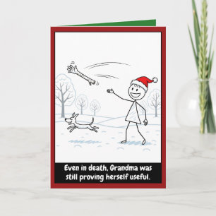 Lustige Oma Weihnachten Karte