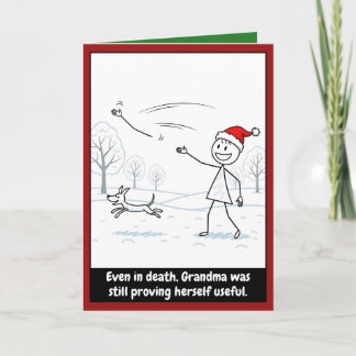 Lustige Oma Weihnachten Karte
