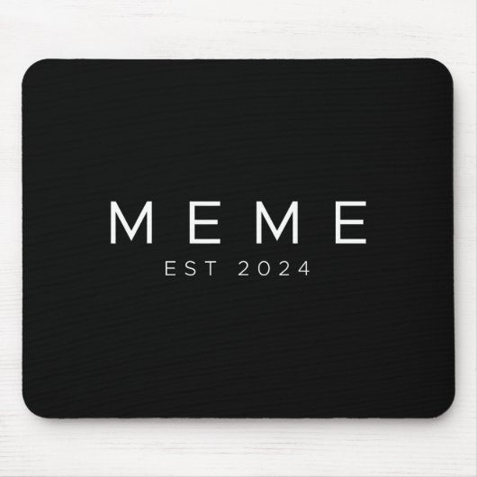 Lustige Oma wird bald Meme Est 2024 Neue Oma Mousepad (Vorne)