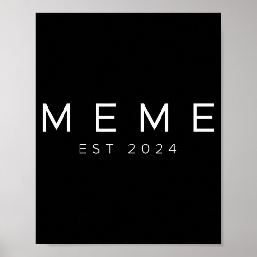Lustige Oma wird bald Meme Est 2024 Neue Oma Poster (Vorne)