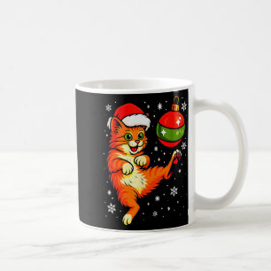 Lustige orange Katze Humor Weihnachten Ornament Fu Kaffeetasse