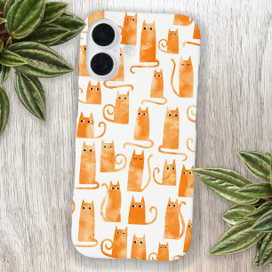 Lustige orange Katze iPhone 16 Hülle