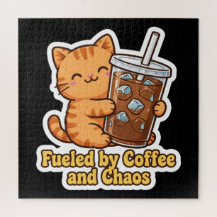Lustige Orange Katze Puzzle