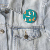 Lustige orange Katzen Button (Beispiel)