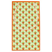Lustige Orange Kleine Geschenktüte (Rückseite)