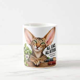 Lustige Orientalisch Kurzhaar-Katze Tasse   Ganz O