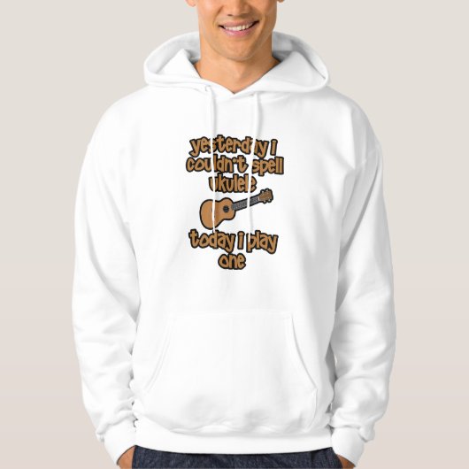 Lustige Original Ukulele Hoodie (Vorderseite)