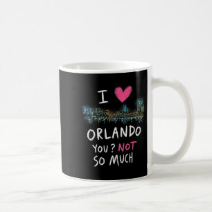 Lustige Orlando Florida Nacht Skyline Vintage Prem Kaffeetasse