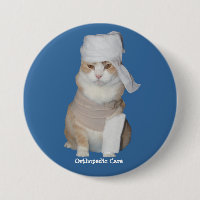 Lustige orthopädische Katze
