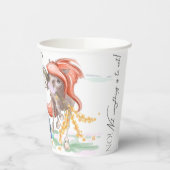 Lustige Oster-Pappbecher mit Pony und Hase  Pappbecher (Links)