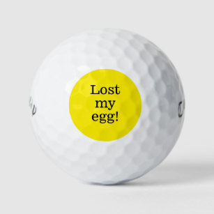 Lustige Osterei-gelbe NeonGolfbälle Golfball