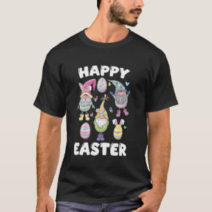 Lustige Ostergarten-Gnome Fröhliche Ostereier-Hase T-Shirt