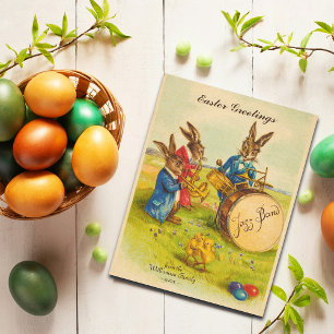 Lustige Ostergrüße Tanzende Küken Benutzerdefinier Feiertagspostkarte