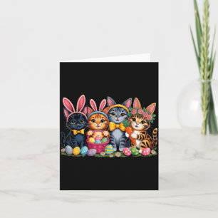 Lustige Osterkatzen Ohren Hase Eier Frühling für F Karte