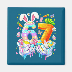 Lustige Ostern 67 sechs sieben Hase Eier Mem Fraue Magnet