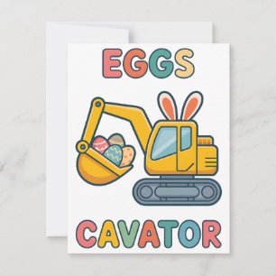 Lustige Ostern Baukarten mit Eier Cavator Feiertagskarte