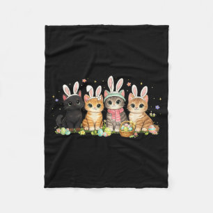 Lustige Ostern Katzen Ohren Hase Eier Frühling Fra Fleecedecke