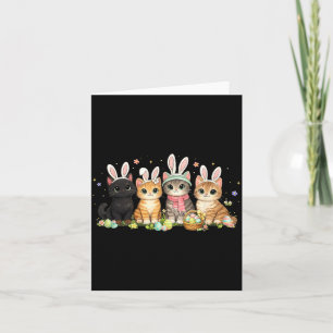 Lustige Ostern Katzen Ohren Hase Eier Frühling Fra Karte