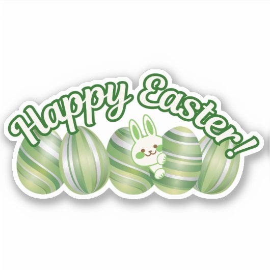 Lustige Ostern-Vinyl-Aufkleber Aufkleber (Vorderseite)