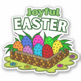 Lustige Ostern Vinyl-Aufkleber Aufkleber