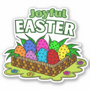 Lustige Ostern Vinyl-Aufkleber Aufkleber