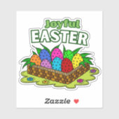 Lustige Ostern Vinyl-Aufkleber Aufkleber (Blatt)