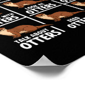 Lustige Otter Dinge Freizeit Ozean Poster (Ecke)