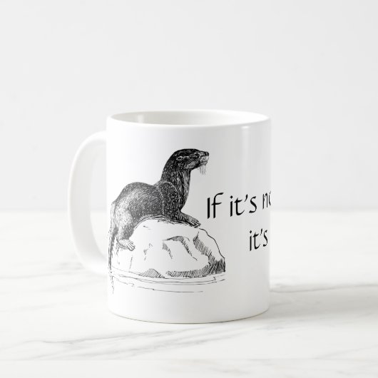 Lustige Otter-Tasse Kaffeetasse (Vorderseite Links)