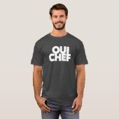 lustige Oui Koch Restaurant Chef Mitarbeiter saube T-Shirt (Vorne ganz)
