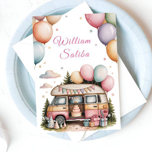Lustige Outdoor-Boho-Feier Karte