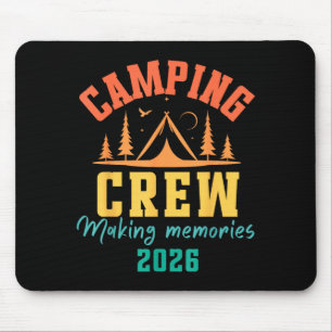 Lustige Outdoor-Familie passende Camping-Gruppe Mousepad
