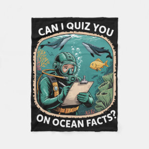Lustige Ozean-Quiz-Antwort für Wissenschaftsfreund Fleecedecke