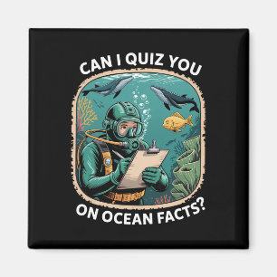 Lustige Ozean-Quiz-Antwort für Wissenschaftsliebha Magnet