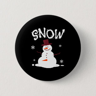 Lustige Paare Weihnachtsfeier Schneemann Frohe Wei Button