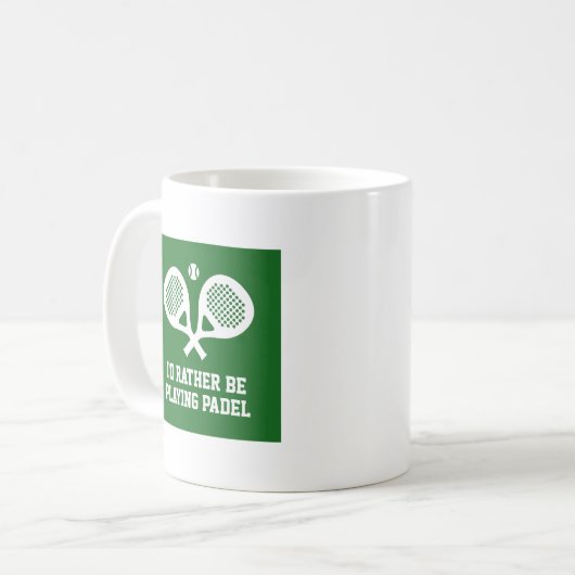 Lustige padel kaffeetasse (Vorderseite Links)
