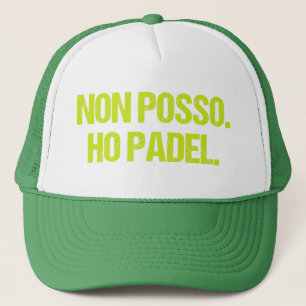Lustige Padel-Schrift kann nicht Truckerkappe