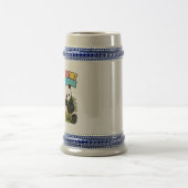 Lustige Panda-Diät-Challenge Dad Stein Bierglas (Mittel)