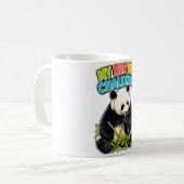Lustige Panda-Diät-Challenge Kaffeetasse (Vorderseite Links)