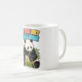 Lustige Panda-Diät-Challenge-Kaffeetasse Kaffeetasse (VorderseiteRechts)