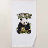 Lustige Panda-Diät-Challenge Strandtuch (Vorderseite)