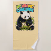 Lustige Panda-Diät-Challenge-Strandtuch Strandtuch (Vorderseite)