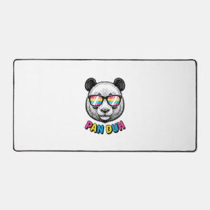 Lustige Panda-Sonnenbrille Vintage Gravur Shirt De Schreibtischunterlage