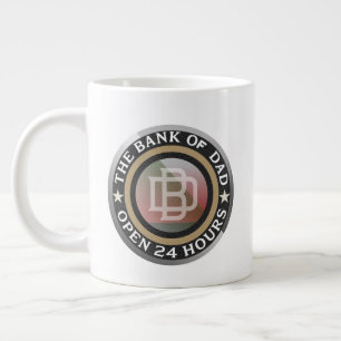 Lustige Papa-Bank-Wortkunst  Jumbo-Tasse